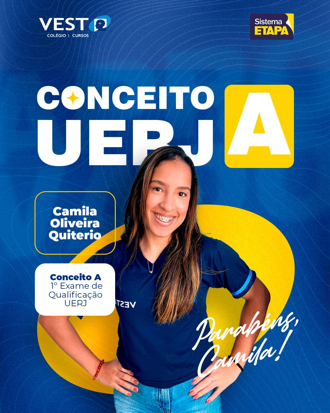 CAMILA OLIVEIRA QUITÉRIO – CONCEITO A – UERJ