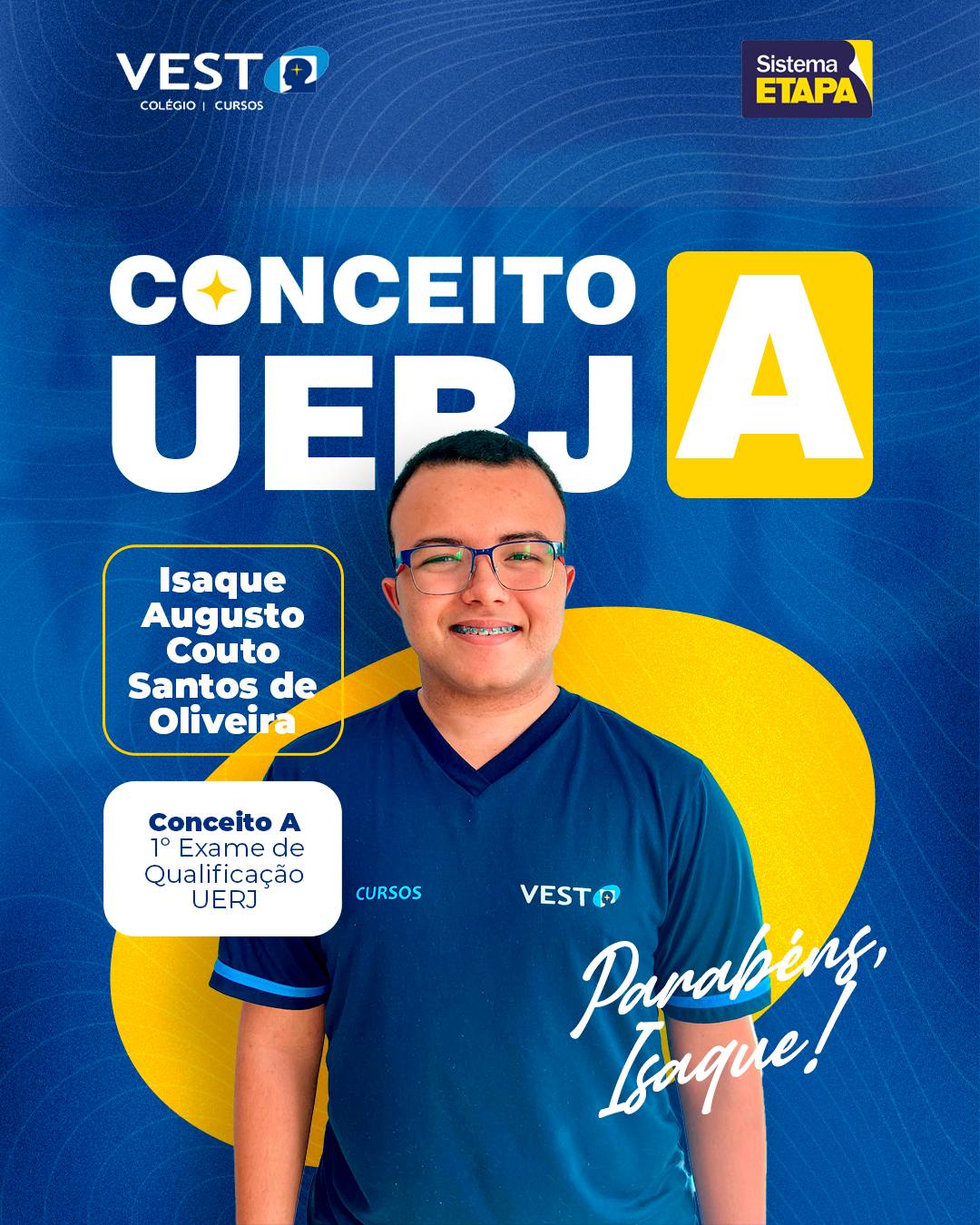 ISAQUE AUGUSTO COUTO SANTOS DE OLIVEIRA – CONCEITO A – UERJ